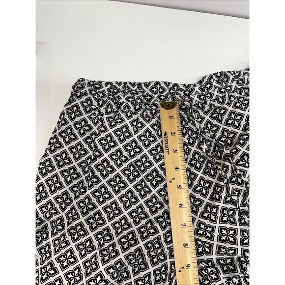 Charter Club Luxury Linen Pants Size XS High Rise Wide Leg Print Drawstring New - Picture 7 of 12